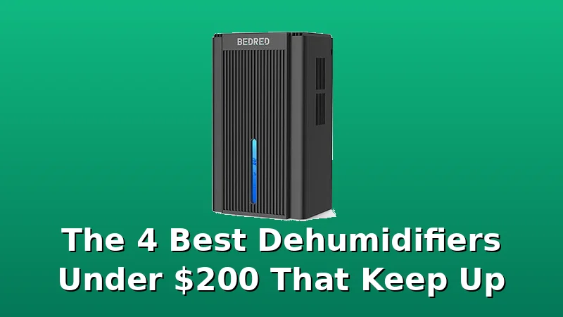 The 4 Best Dehumidifiers Under $200 That Keep Up - DehumidifierPicks review with measurements and honest opinion