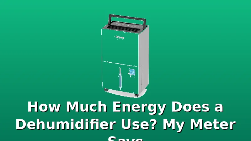 How Much Energy Does a Dehumidifier Use? My Meter Says - DehumidifierPicks review with measurements and honest opinion