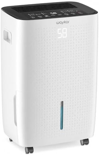 Waykar 150 Pints 7000 Sq.Ft Energy Star Dehumidifier with Pump for Basement