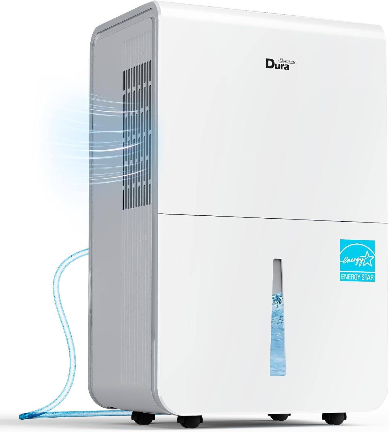 - 50 Pint Smart Dehumidifier with Pump &amp; WiFi, ENERGY STAR Dehumidifier for Basement Home up to 4,500 Sq.Ft, Continuous Drainage with 16.4 Ft