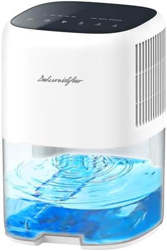 Small Dehumidifier for Home 44OZ Quiet with Auto Off and Defrost