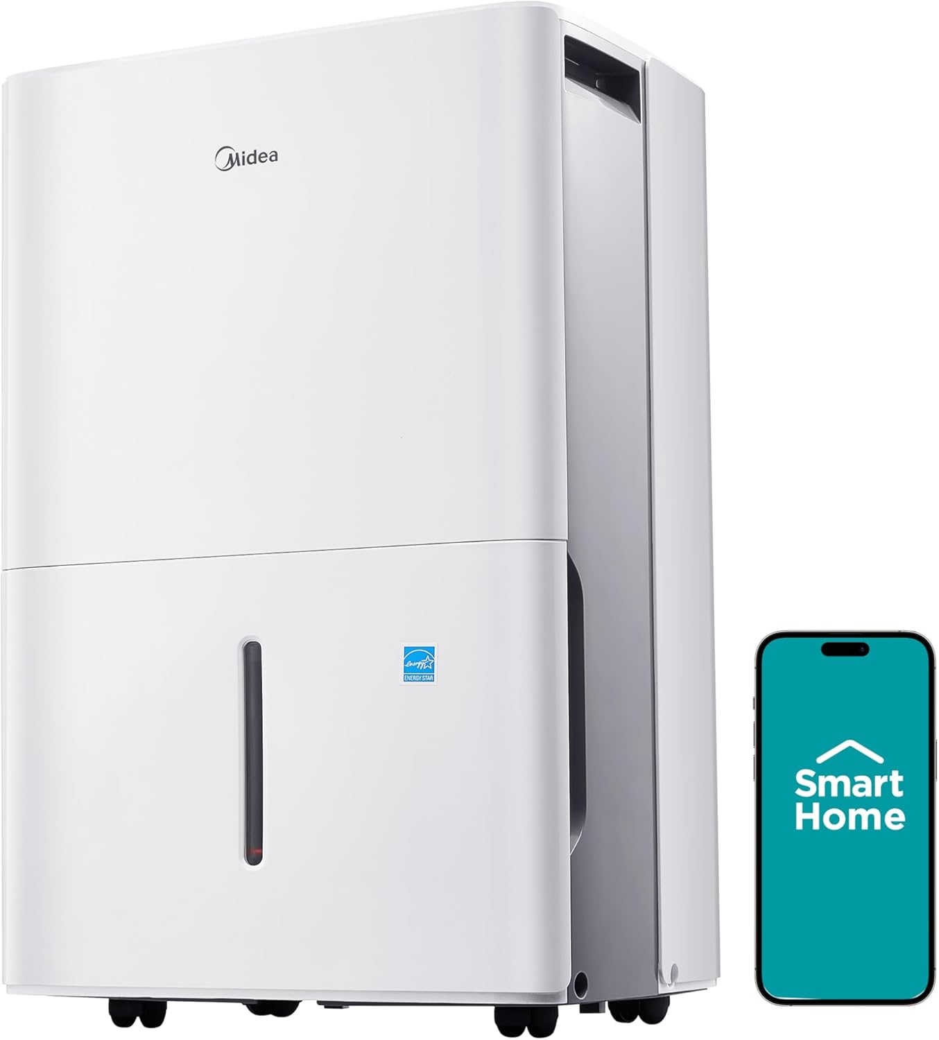 Midea 50 Pint Dehumidifier with Pump, 4,500 Sq. Ft, Energy star